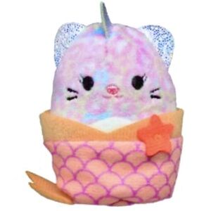 Squishmallows Soraya Cheetahcorn Plush Unicorn Mermaid Plush Squishville 2”